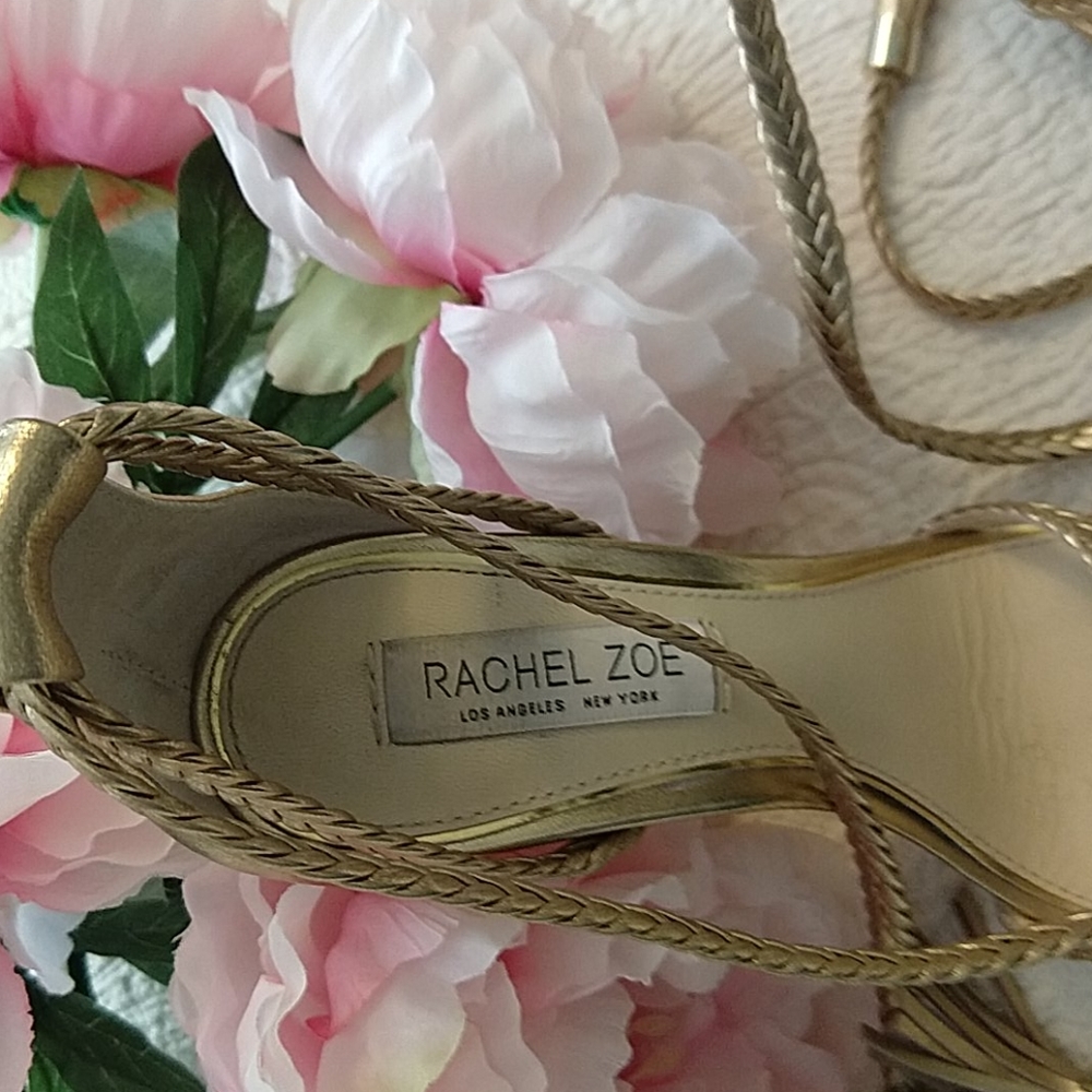 Rachel Zoe Odette Gold Sandal Sz. 6 - Picture 6 of 10